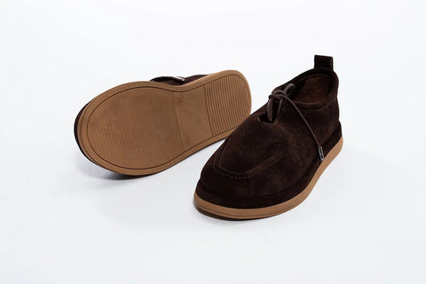 Loafers derby maro închis cu șiret - Annalafaet