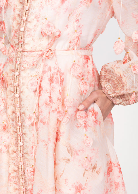 Rochie Midi cu imprimeu floral romantic