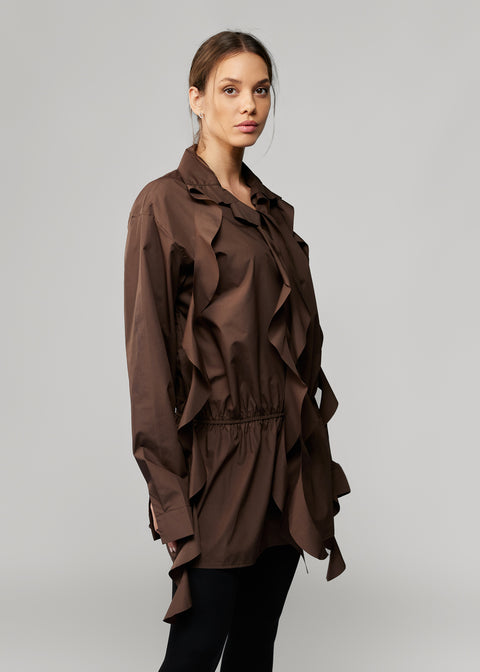 Long Ruffle Shirt