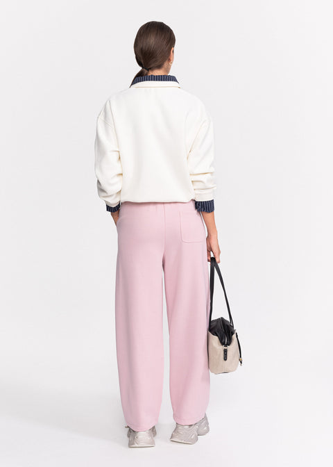 Pantaloni lejeri din bumbac cu talie elastica 8512