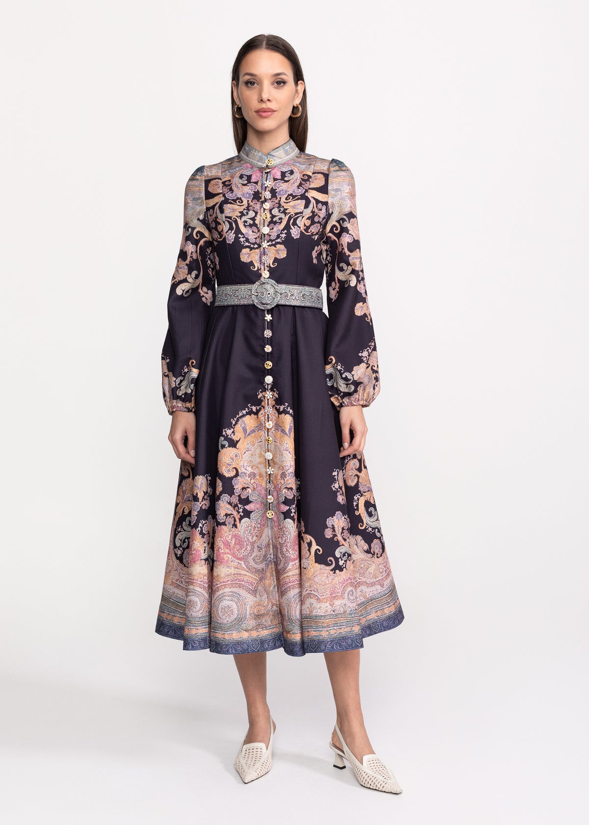 Rochie Midi cu imprimeu baroc