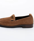 Loafers camel cu detaliu metalic - Annalafaet