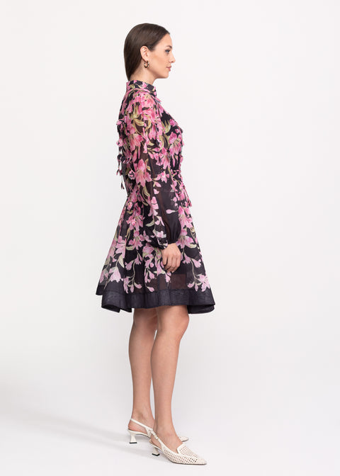 Rochie cu imprimeu floral amplu