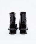 Botine Statement din Piele Naturală Lăcuită și Păr de Ponei
