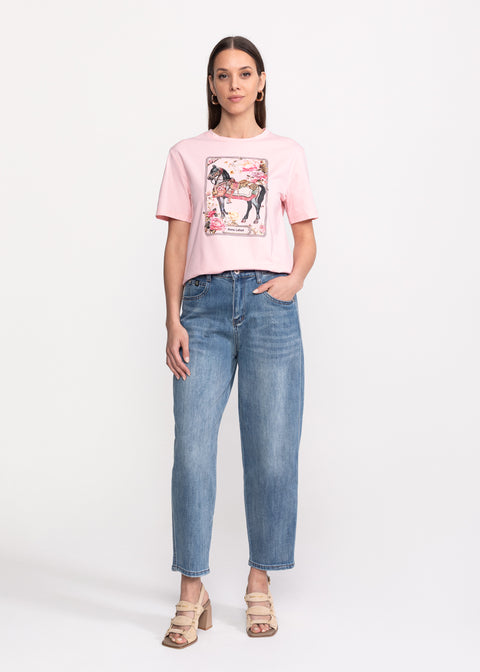 Tricou cu imprimeu Horse