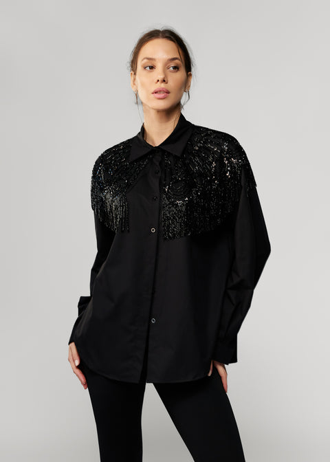 Crystal-Embellished Shirt