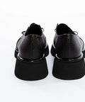 Pantofi loafers negri cu platformă discretă - Annalafaet