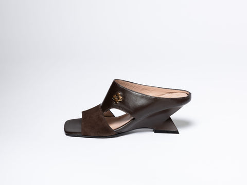Modern Mules with Geometric Heel