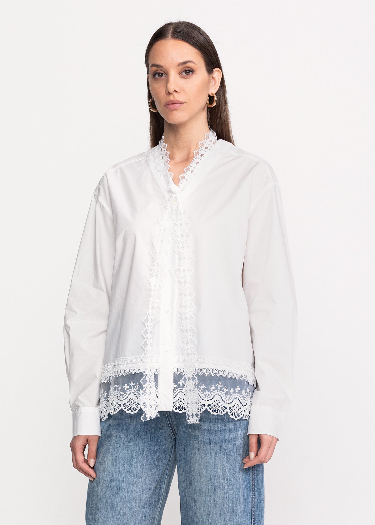 Shirt with Lace Details