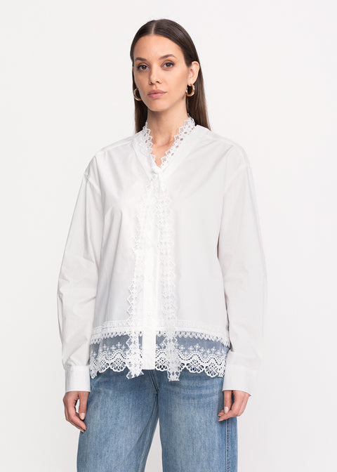Shirt with Lace Details