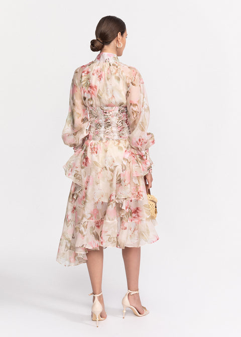 Rochie Scurta cu croiala asimetrica si corset
