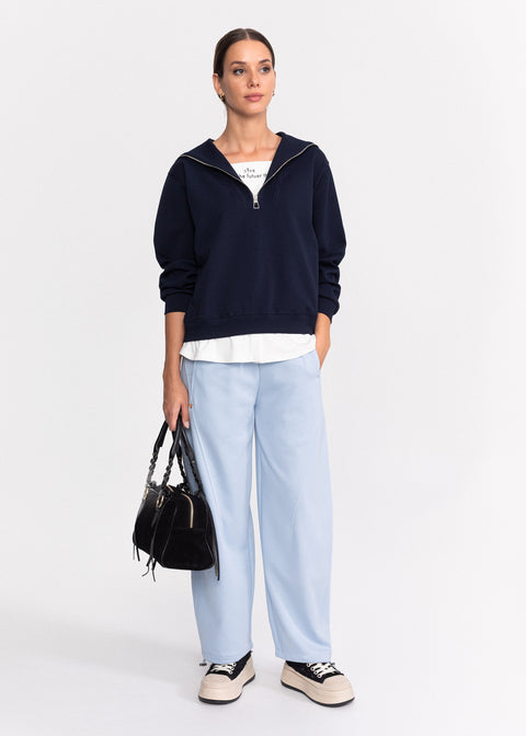 Bluza moderna cu fermoar 82209