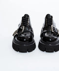 Pantofi din piele naturala accesorizati cu curea