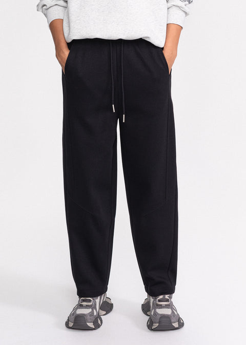 Pantaloni din bumbac cu talie elastica si buzunare laterale 9806