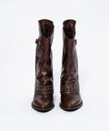Cizme Western Rock-Chic din Piele Naturală