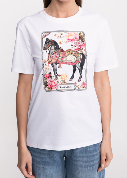 Tricou cu imprimeu Horse