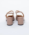 Pantofi decupati la spate,roz poudre