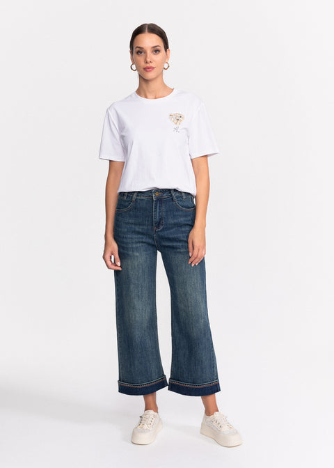 Tricou casual din bumbac AnnaLafaet