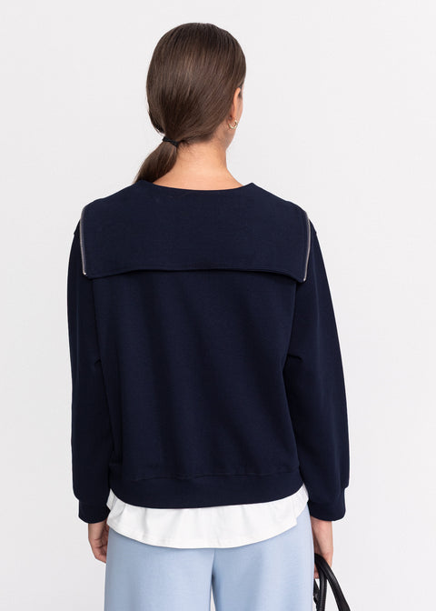 Bluza moderna cu fermoar 82209