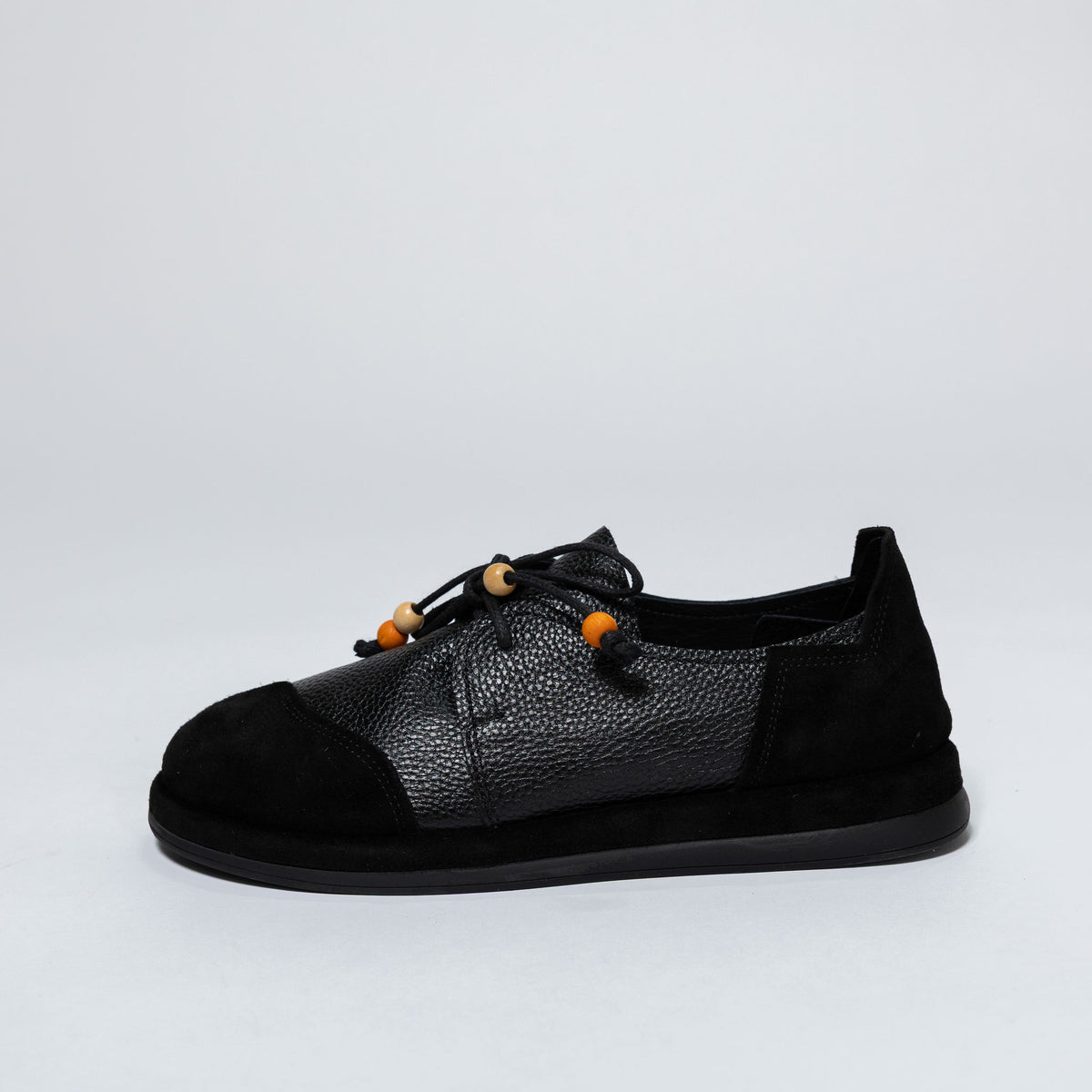 Leather Loafers with Decorative Beads