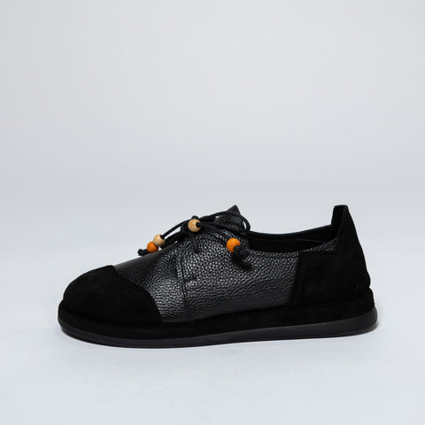 Leather Loafers with Decorative Beads