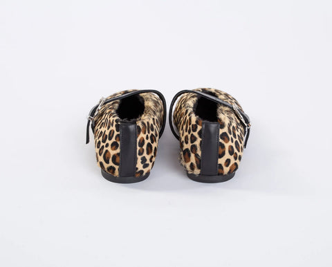 Mocasini din piele naturala leopard