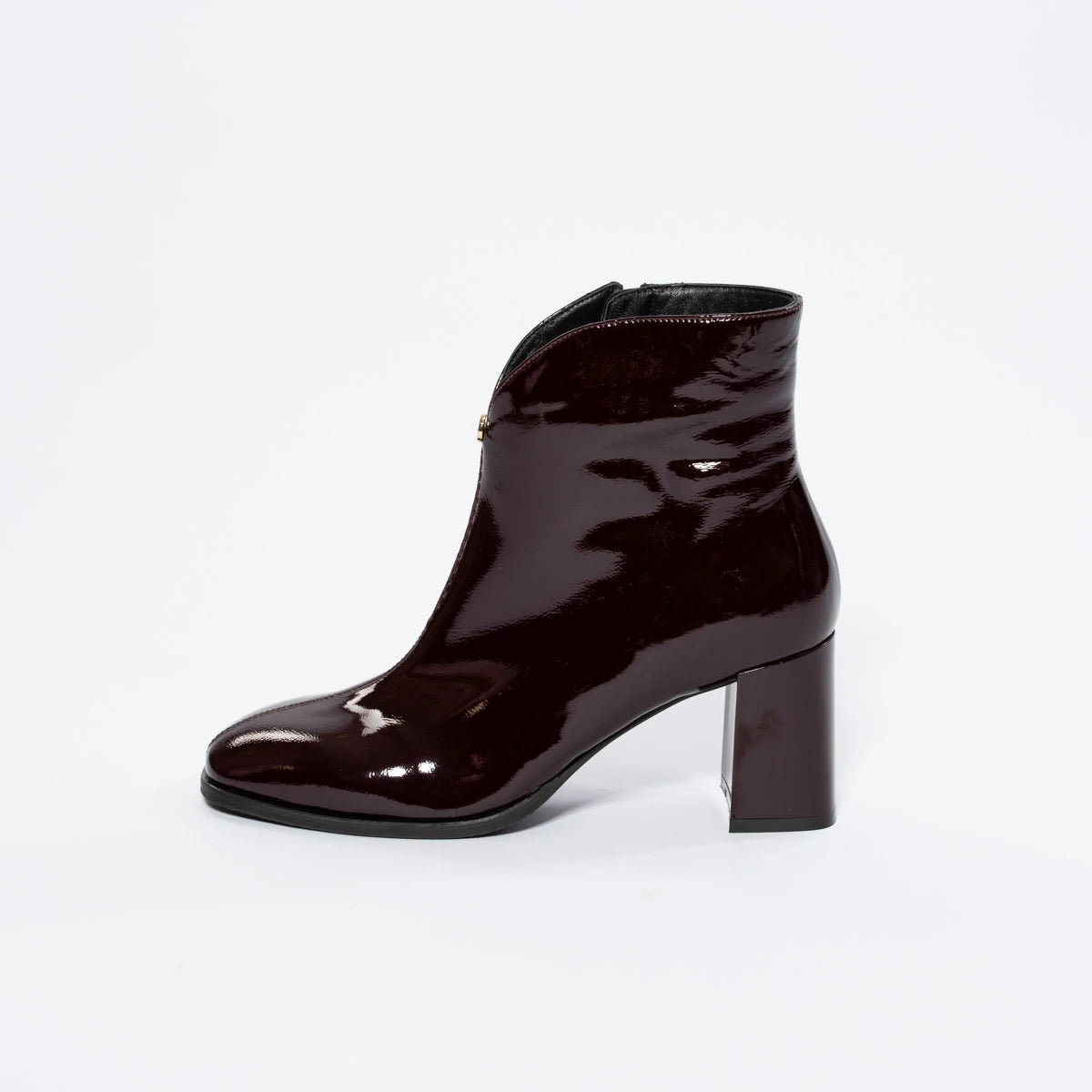 Botine Glamour din Piele Naturală Lăcuită