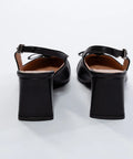 Pantofi eleganți negri cu fundiță și vârf ascuțit – toc 6 cm AnnaLaFaet