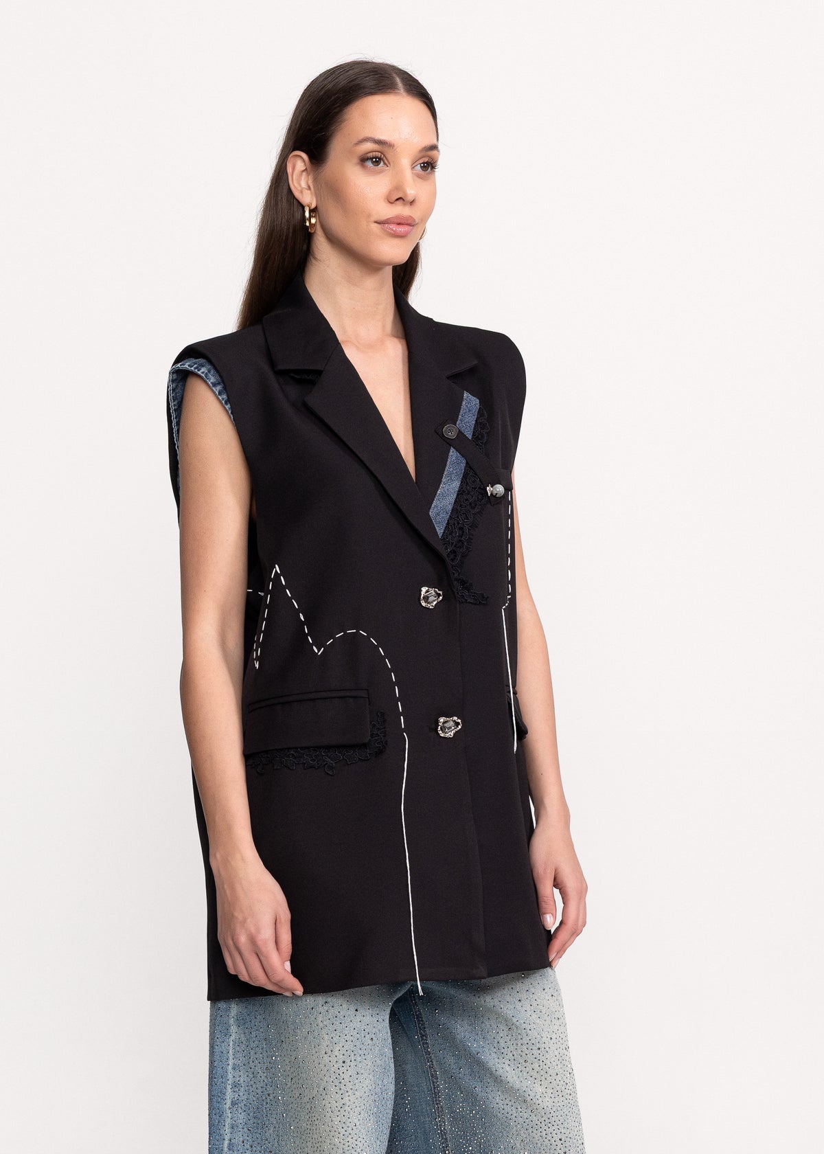 Blazer-Style Vest