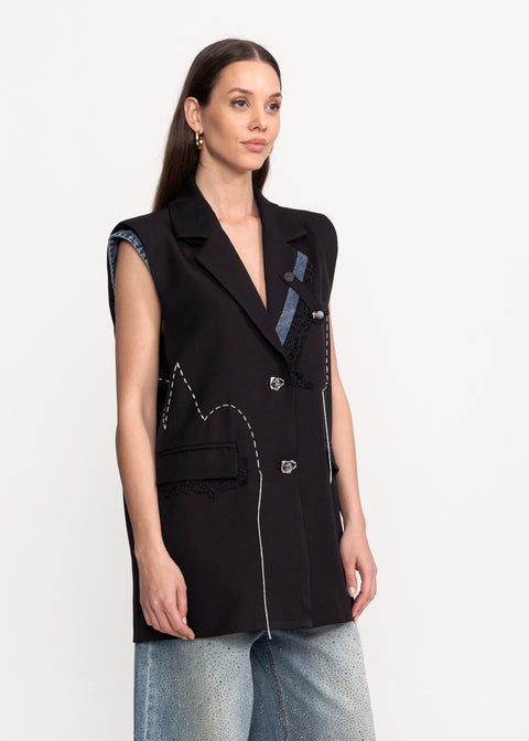 Blazer-Style Vest