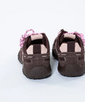 Adidași din Piele Naturală Întoarsă Maron cu Pink - Eleganță și Confort