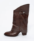 Cizme Western Rock-Chic din Piele Naturală