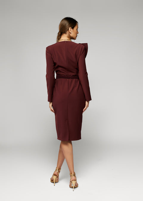 Midi Dress with Ruffles