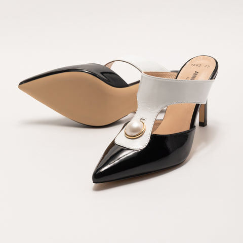 Pantofi cu Toc si Accesoriu Perla