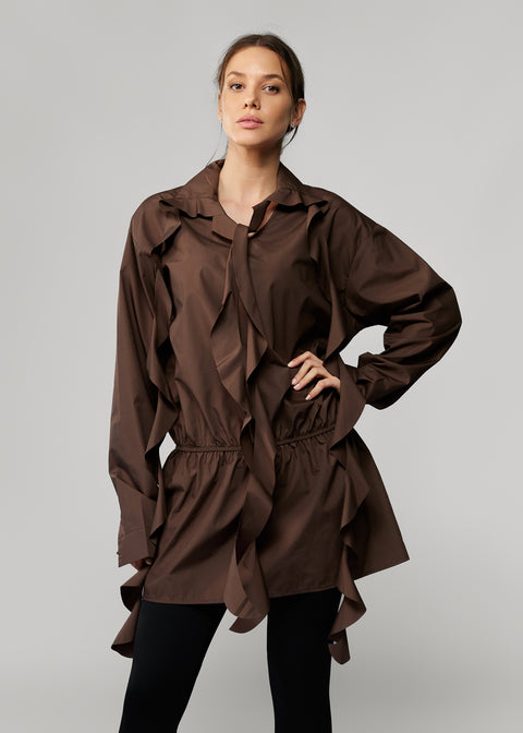 Long Ruffle Shirt
