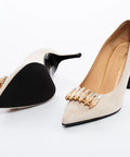 Pantofi eleganti din piele întoarsă