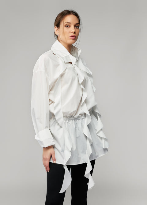 Long Ruffle Shirt
