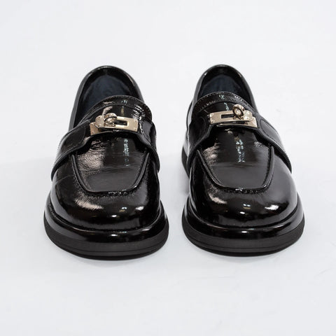 Loafers damă din piele naturală lăcuită