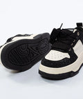 Adidași casual alb-negru cu aplicații glitter negre – Urban Contrast – AnnaLaFaet