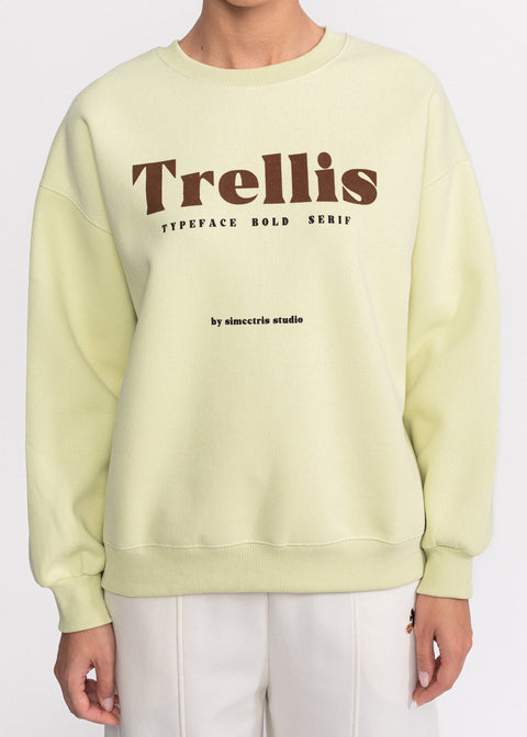 Bluza casual din bumbac cu logo Trellis