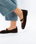 Balerini animal print cu bareta - Annalafaet