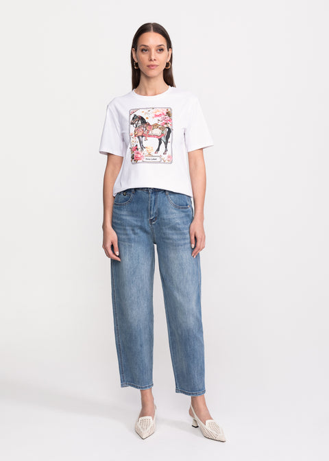 Tricou cu imprimeu Horse