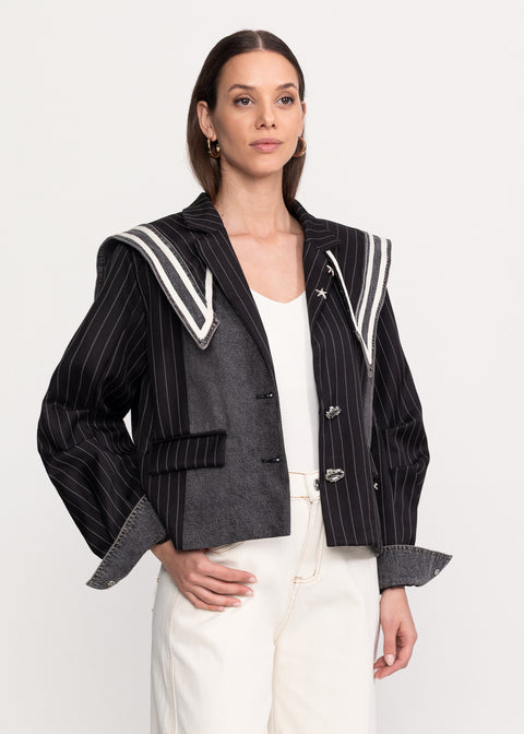 Blazer with Wide Lapels