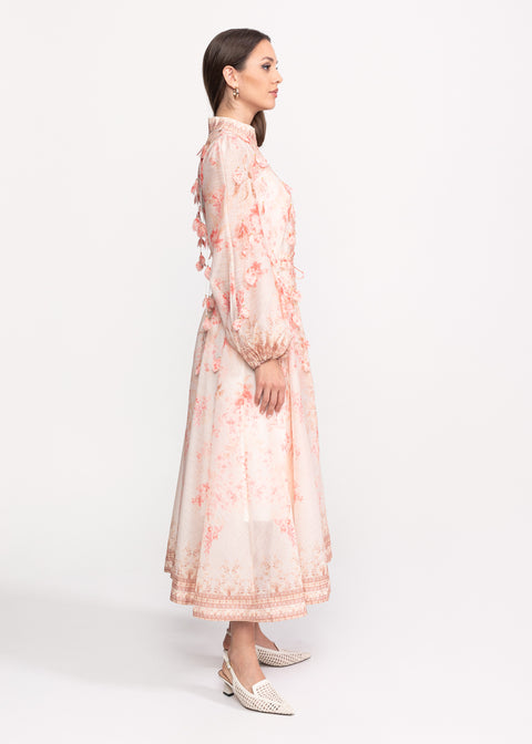 Rochie Midi cu imprimeu floral romantic