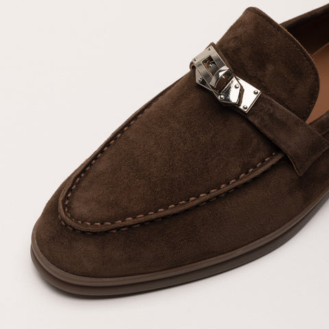 Mocasini cu cusaturi decorative