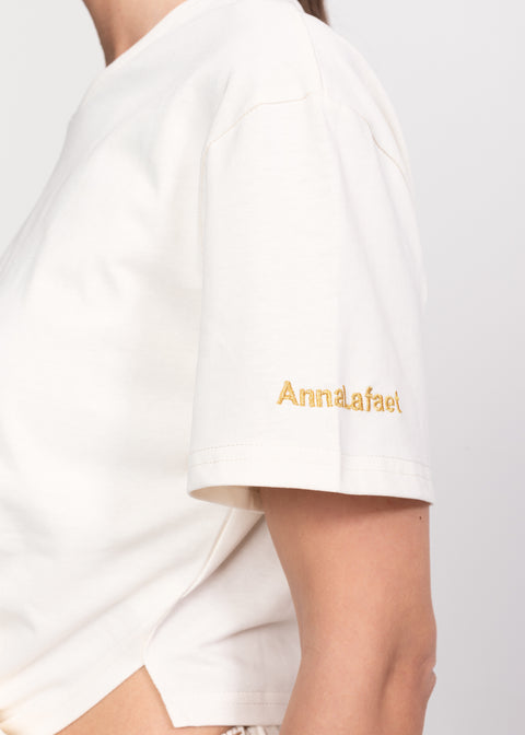 T-Shirt with Gold Chain Details