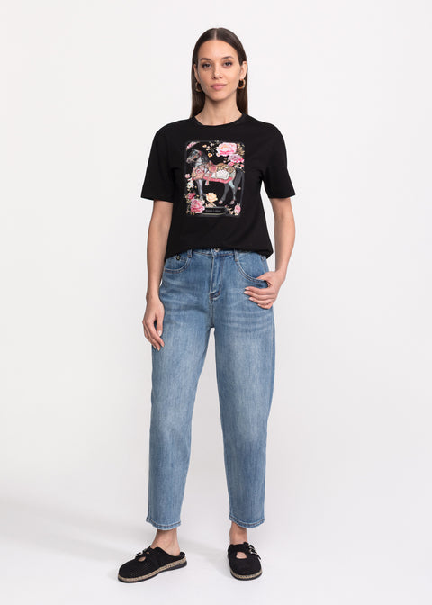 Tricou cu imprimeu Horse
