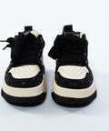 Adidași casual alb-negru cu aplicații glitter negre – Urban Contrast – AnnaLaFaet