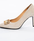 Pantofi eleganti din piele întoarsă