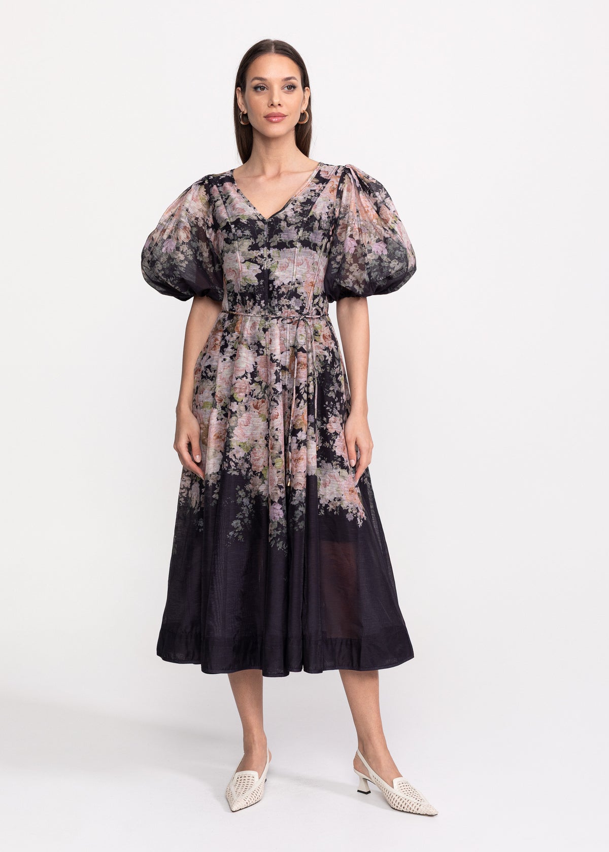 Rochie Midi cu imprimeu floral rafinat
